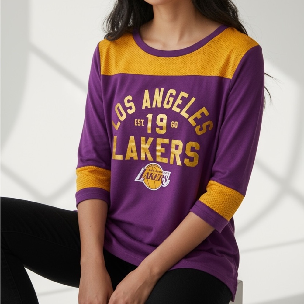 Touch By Alyssa Milano LA Lakers Women's Purple & Gold Jersey Size XL